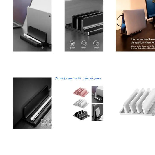 F68C Vertical Laptop Stand Adjustable Slot Suitable for Desktop Space Saving Laptop