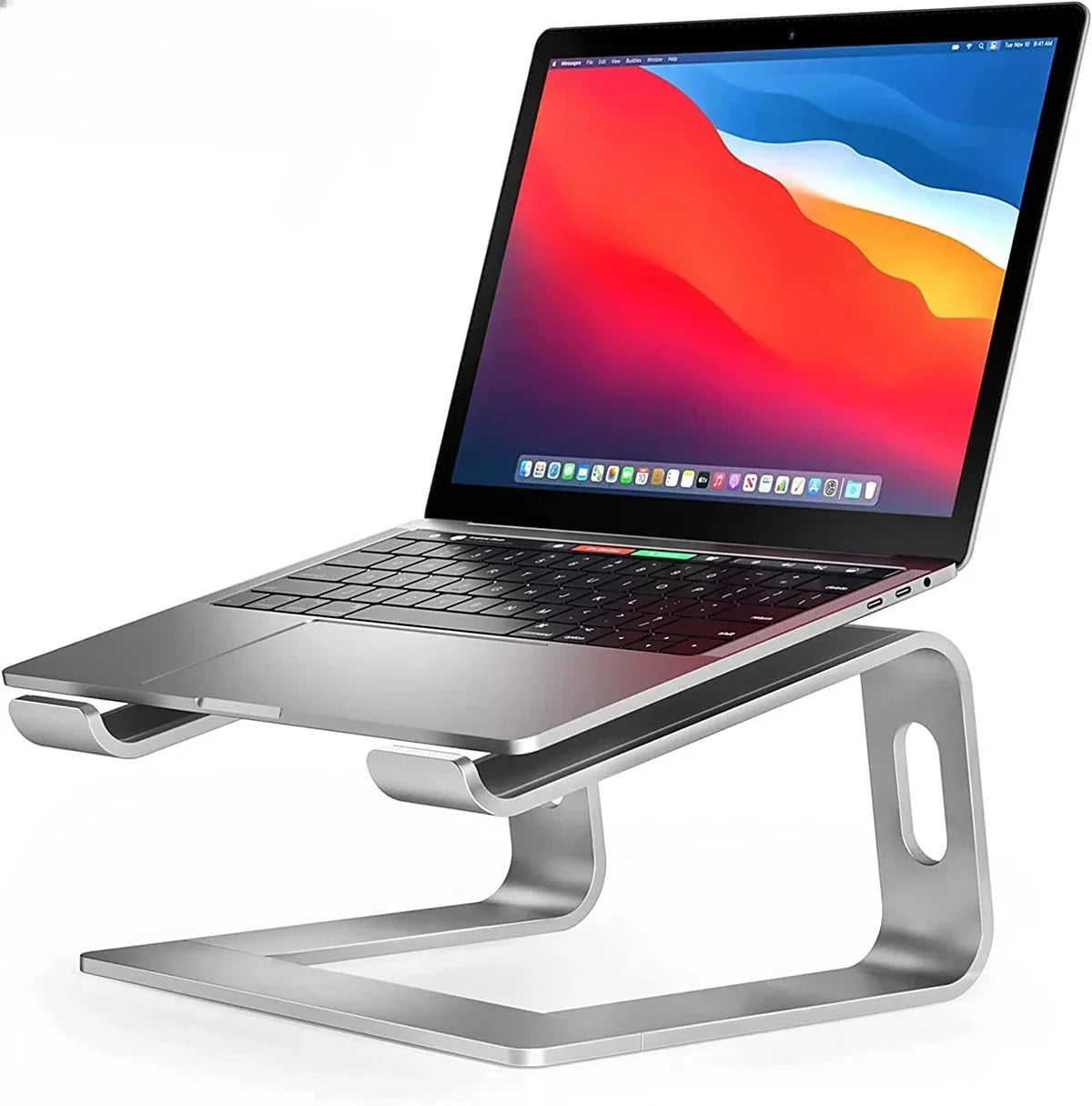 Vertical Laptop Stand Aluminum Computer Stand Detachable Laptop Riser Notebook Holder Stand Compatible with MacBook Air Pro