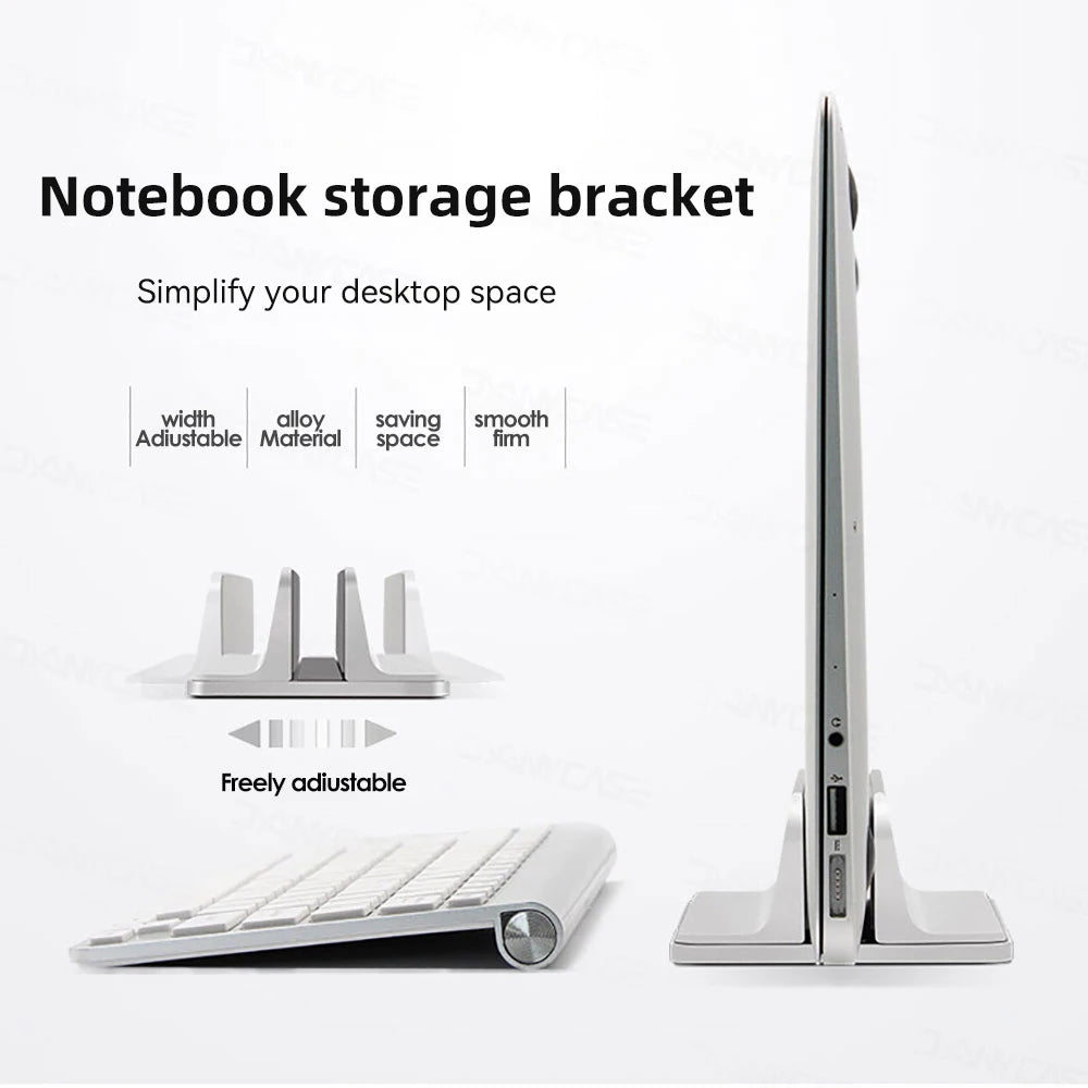 Vertical Laptop Stand Holder Foldable Aluminum Notebook Stand Laptop Tablet Stand Support For Macbook Air Pro PC 13-17 inch