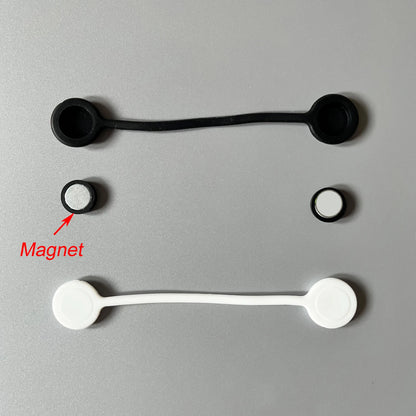 10Pcs Magnetic Cable Ties Silicone Management Ties Magnet Twist Ties Reusable Cord Clips for Bundling Organizing