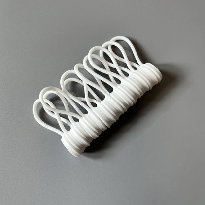 10Pcs Magnetic Cable Ties Silicone Management Ties Magnet Twist Ties Reusable Cord Clips for Bundling Organizing