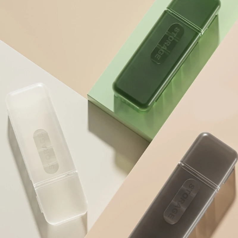 Transparent Data Cable Organizer Case Classification Dustproof Card Organizer With Lid Clutter Collection Box For Office Home